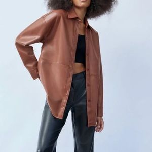 Babton Pelli Shirt Jacket Aritzia